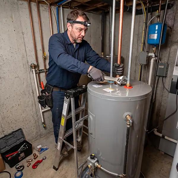 Fort Worth water heater installation specialist setting up new water heating systems