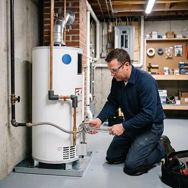 Full water heater replacement and installation from Fort Worth Plumber TX