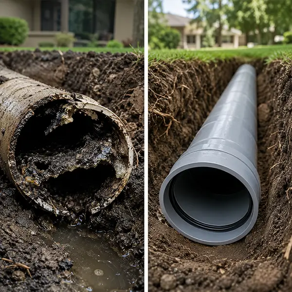 Professional sewer line repair and replacement service in Fort Worth Texas