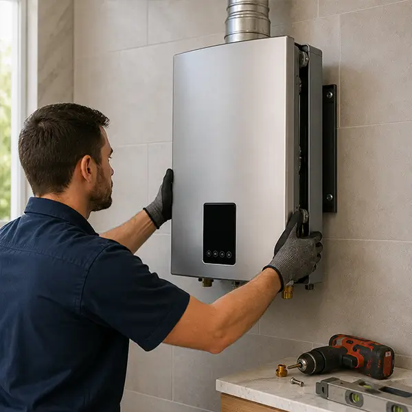 Expert tankless water heater installation services provided by Fort Worth Plumber TX