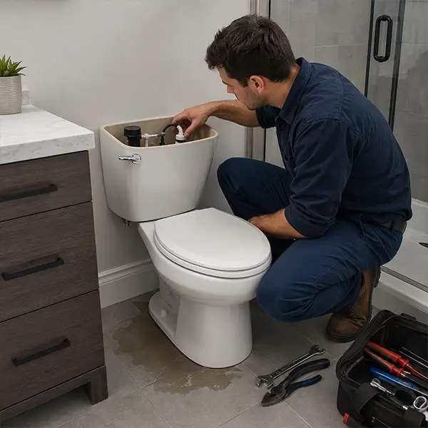 Fort Worth toilet repair specialist fixing leaking and running toilets