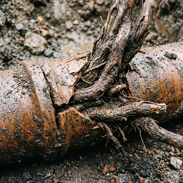 Tree root removal and sewer line repair from Fort Worth Plumber TX