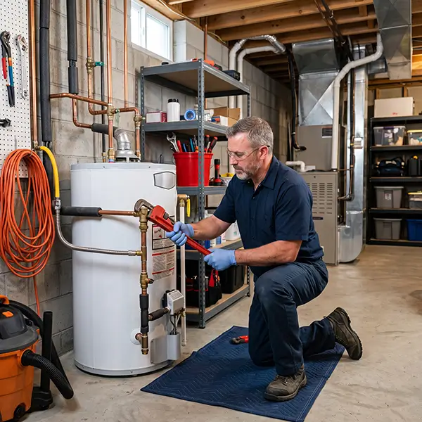 Fort Worth water heater repair specialist fixing broken water heating systems