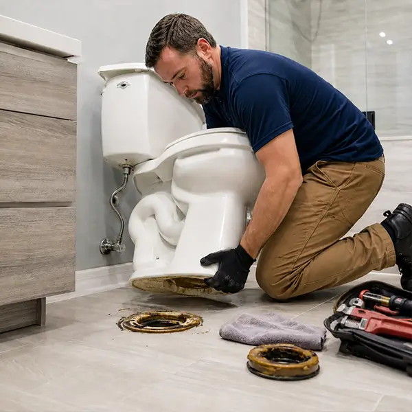 Wax ring replacement and toilet repair from Fort Worth Plumber TX