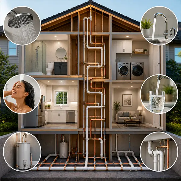 Professional whole house repiping services provided by Fort Worth Plumber TX